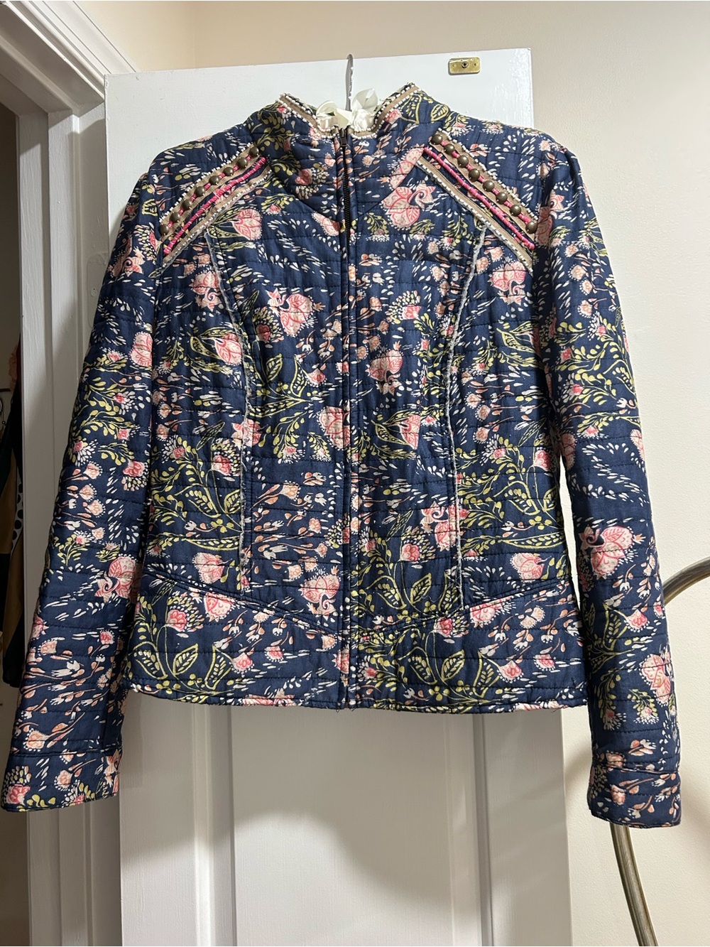 Free People floral quilted jacket - Picture 4 of 5